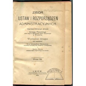PIWOCKI Jerzy, Collection of administrative laws and regulations. T. 2.