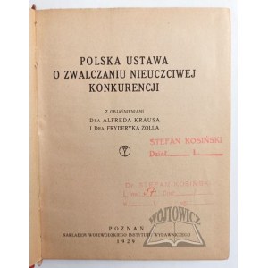 POLSKA ustawa o zwalczaniu nieuczciwej konkurencji.