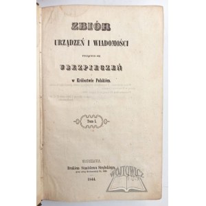 ZBIÓR urządzeń i wiadomości tyczących się ubezpieczeń w Królestwie Polskiem.