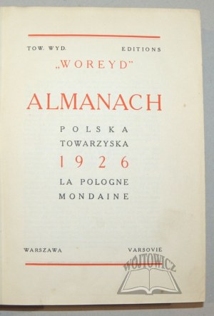 ALMANACH Polska Towarzyska 1926 La Pologne mondaine.
