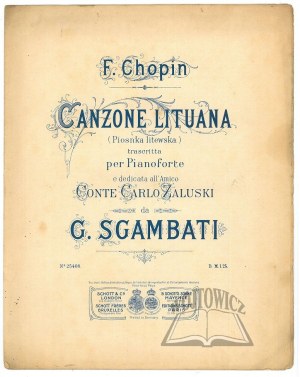 (NOTES). CHOPIN Frederic, Canzone Lituana. (Lithuanian Song).