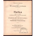 (NUTES). MONIUSZKO Stanisław, Halka. Opera ve 4 dějstvích. (Orchestrální partitura).