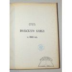 (POLSKÁ BANKA). Otciet Polskogo Banka za 1883 god.