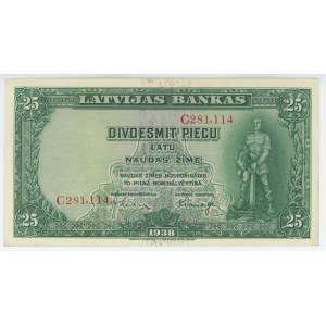 Latvia 25 Latu 1938