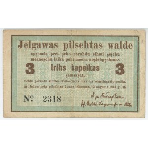 Latvia Mitau 3 Kopeks 1915 1915