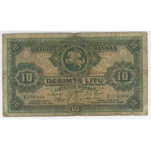 Lithuania 10 Litu 1927