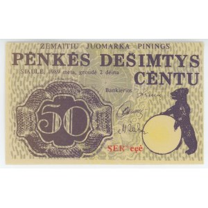 Lithuania 50 Centu 1989 Fantasy Note