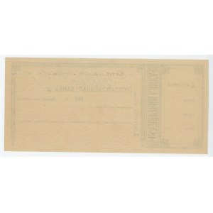 Russia - South Rostov office of the State Bank Cheque (ND) Blanc