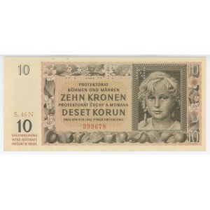 Böhmen und Mähren 10 Korun 1942 Exemplar