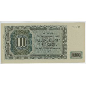 Böhmen &amp; Mähren 1000 Korun 1942 Exemplar