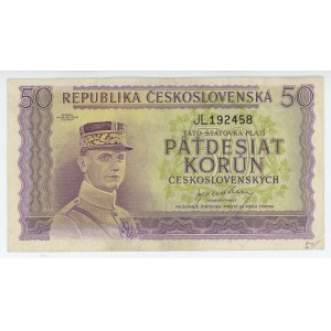 Czechoslovakia 50 Korun 1945 (ND)