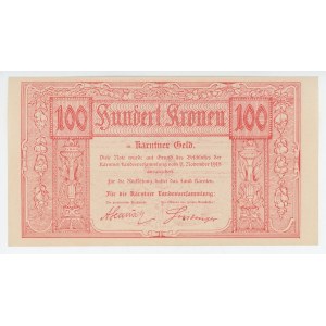 Austria Carinthia (Kärnten) 100 Kronen 1918