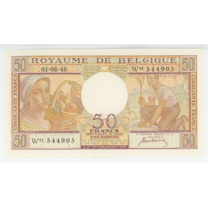 Belgium 50 Francs 1948