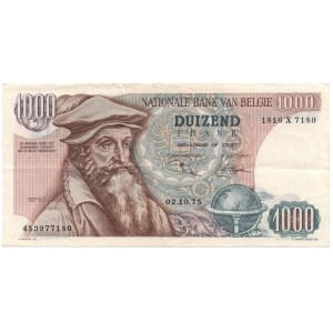 Belgium 1000 Francs 1975