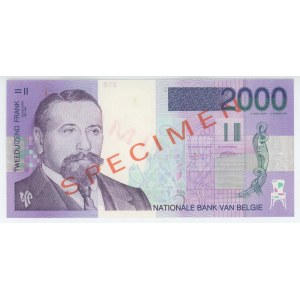 Belgium 2000 Francs 1994 - 2001 (ND) Specimen