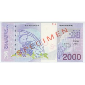 Belgium 2000 Francs 1994 - 2001 (ND) Specimen