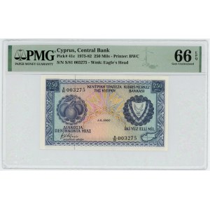 Zypern 250 Mils 1982 PMG 66 EPQ