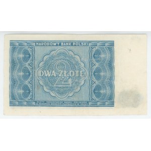 Poland 2 Zlote 1946 Blue