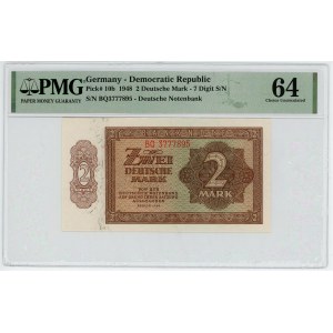 Germany - DDR 2 Deutsche Mark 1948 PMG 64