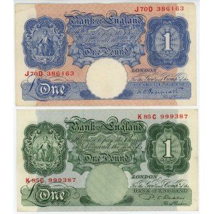 Great Britain 2 x 1 Pound 1940 - 1955