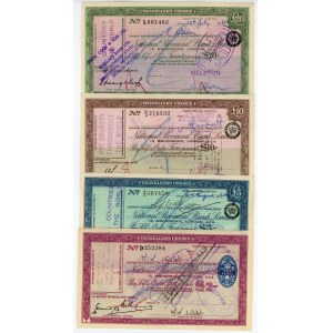 Great Britain 2 - 5 - 10 - 20 Pounds 1963 Traveller's Checks