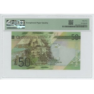 Scotland Clydesdale Bank 50 Pounds 2015 PMG 55 EPQ