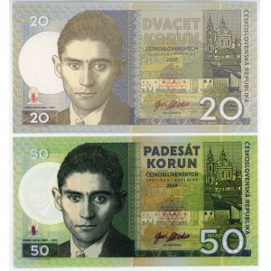 Czechoslovakia Lot of 2 Banknotes 2019 Specimen FRANZ KAFKA