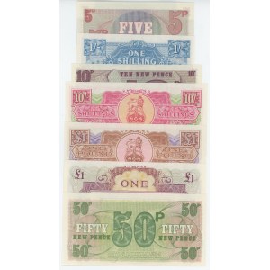 Great Britain Lot of 7 Notes 1945 - 1970