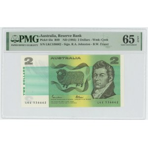 Australia 2 Dollars 1985 (ND) PMG 65 EPQ