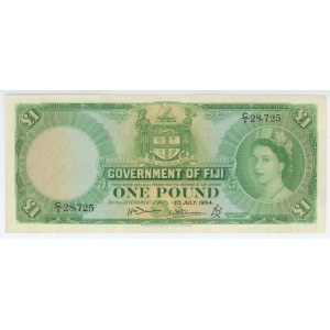 Fiji 1 Pound 1954