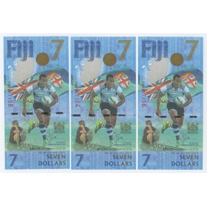Fiji 3 x 7 Dollars 2016 (2017)