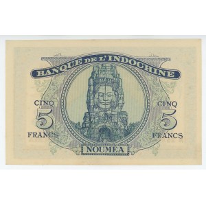 New Caledonia 5 Francs 1944