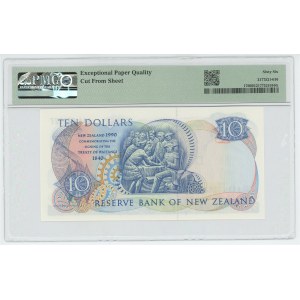 New Zealand 10 Dollars 1990 PMG 66 EPQ