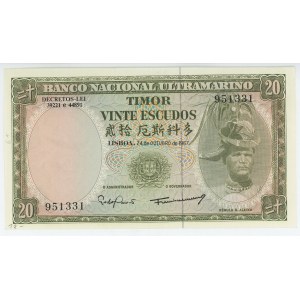 Timor 20 Escudos 1967