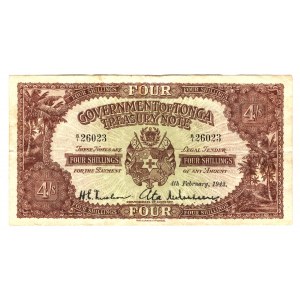 Tonga 4 Shillings 1942