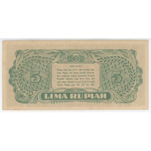Indonesia 5 Rupiah 1945