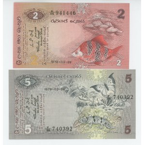 Sri Lanka 2 - 5 Rupees 1979