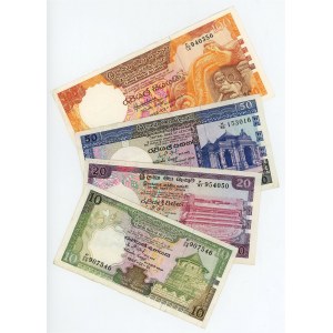 Sri Lanka 10 - 20 - 50 - 100 Rupees 1982 - 1988