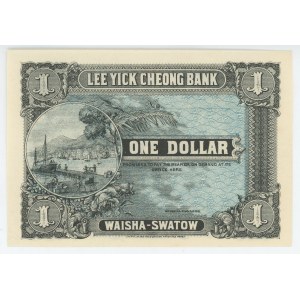 China Swatow Lee Yick Cheong Bank 1 Dollar 1914 (ND)