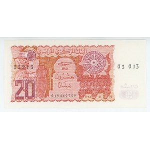 Algeria 20 Dinars 1983