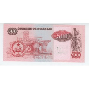 Angola 500 Novo Kwanzas on 500 Kwanzas 1987 (1991)