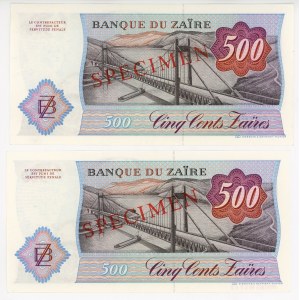 Congo 2 x 500 Zaires 1984 Specimen