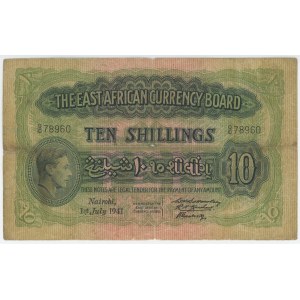 East Africa 10 Shillings 1941