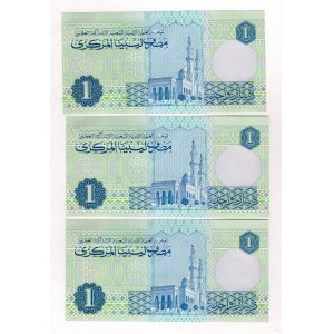 Libyen 3x1 Dinar 1991 (ND)