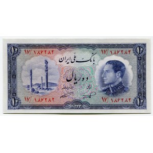 Iran 10 Rials 1954