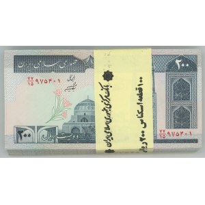 Iran 100 x 200 Rials 2004 (ND) Bundle