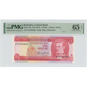 Barbados 1 Dollar 1973 (ND) PMG 65 EPQ