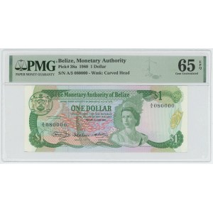 Belize 1 Dollar 1980 PMG 65 EPQ