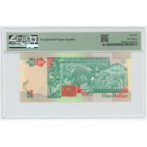 Belize 1 Dollar 1990 PMG 66 EPQ