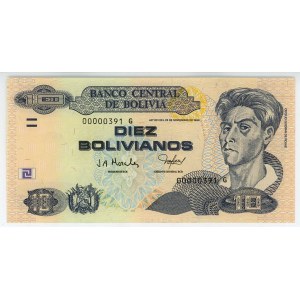 Bolivia 10 Bolivianos 1986 (2005)